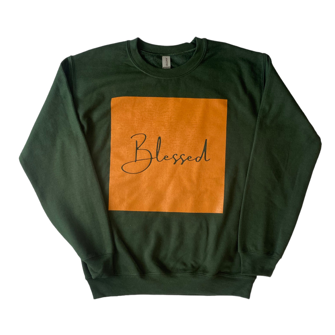Crewneck - BLESSED FOREST GREEN