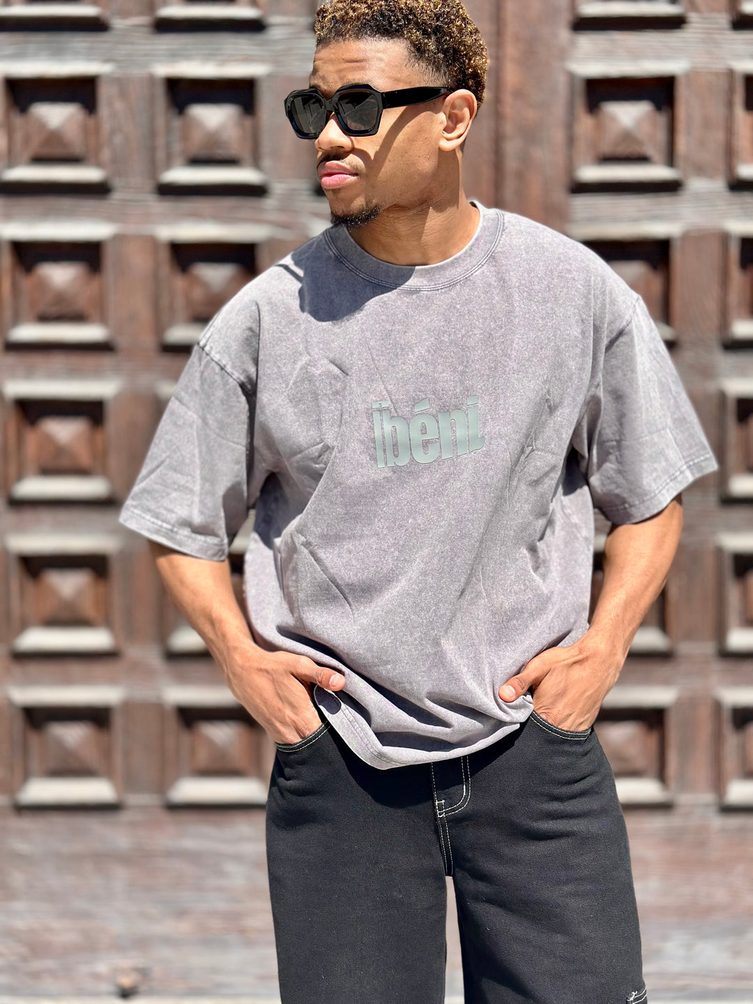 Le BNC Oversized Tshirt - Gray