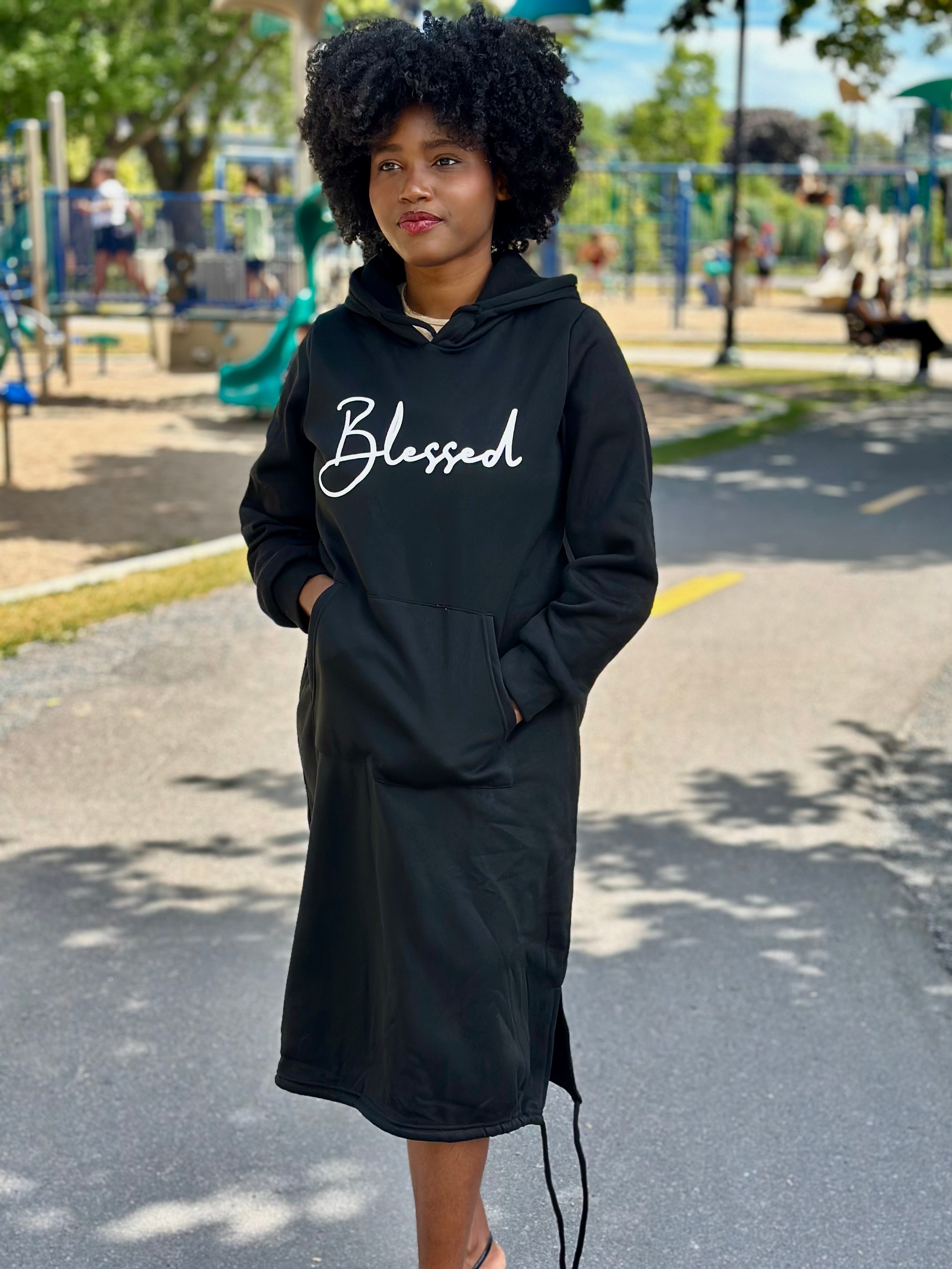 Blessed Long Hoodie Dress 2.0 – Identity X